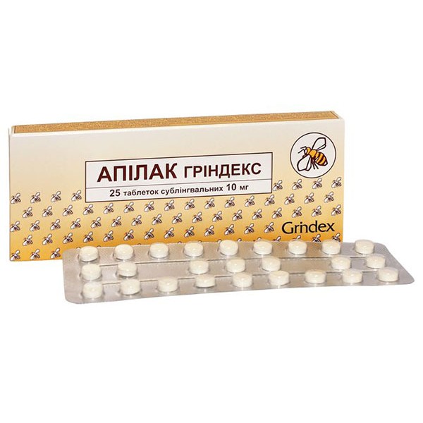 Апілак Гріндекс таблетки сублінгв. по 10 мг №25