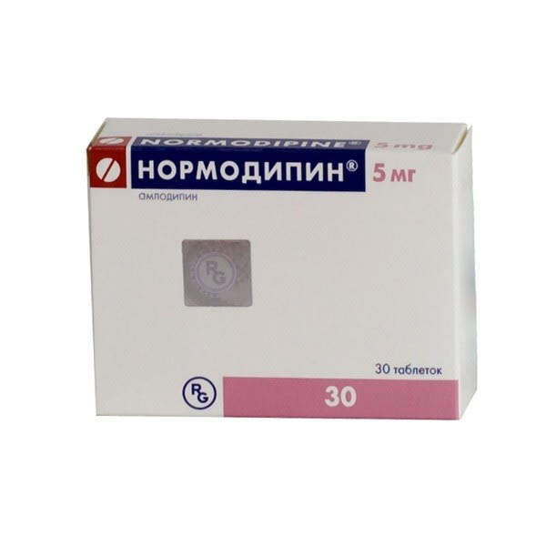 Нормодипін таблетки по 5 мг №30 (10х3)