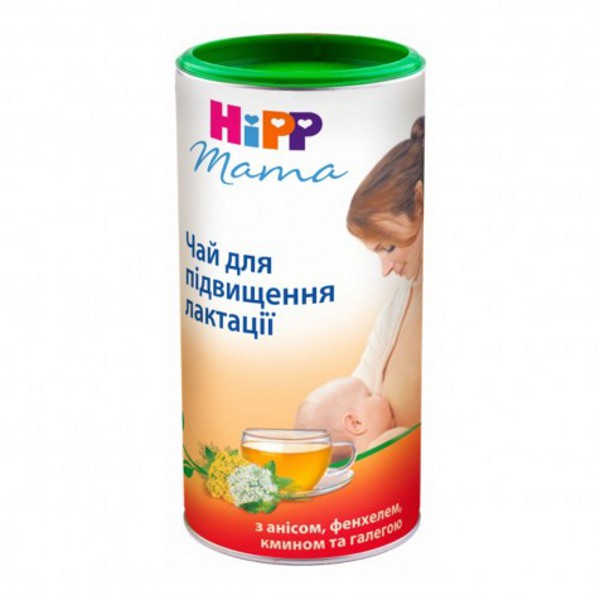 Сухий швидкорозчинний напій HiPP "Чай для підвищення лактації", 200 г