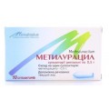 Метилурацил супозиторії рект. по 0.5 г №10 (5х2) у стрип.