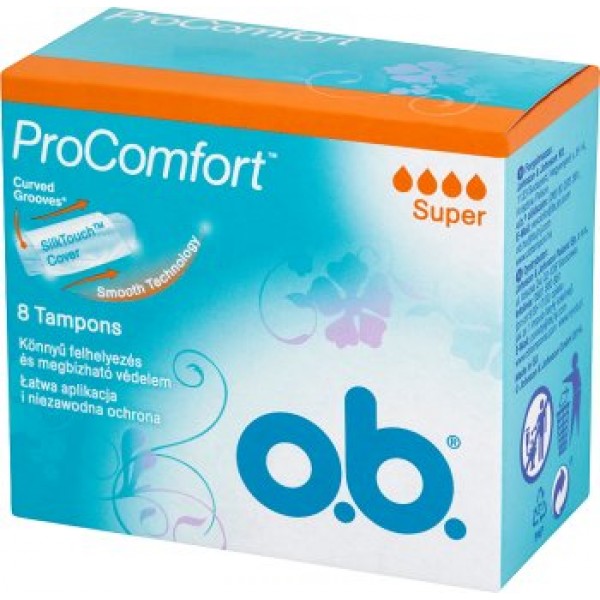 Тампони гігієнічні o.b. ProComfort Super, 8 штук