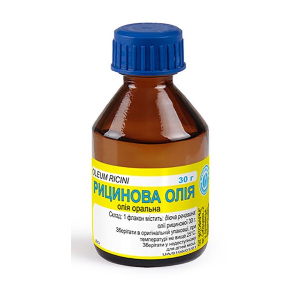 Рицинова олія ор. по 30 г у флак.