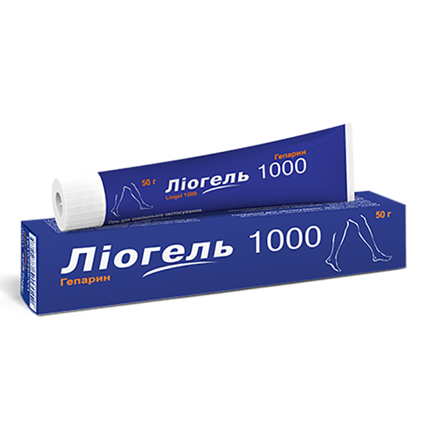 Ліогель 1000 гель д/зовн. заст. по 50 г у тубах