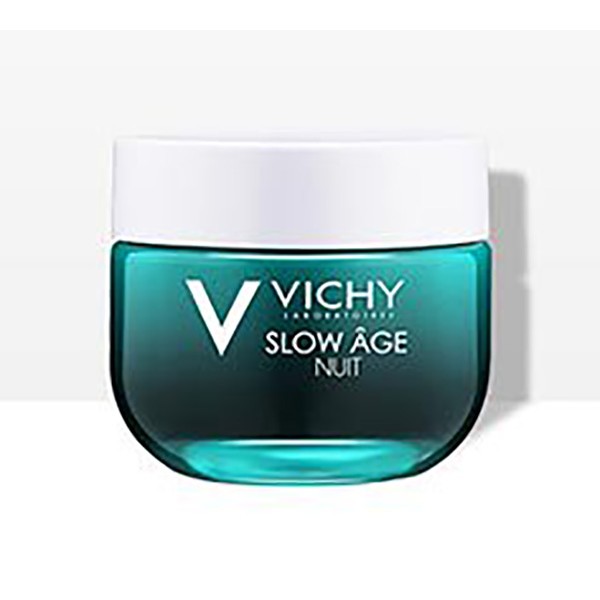 Крем-маска Vichy Slow Age нічна освіжаюча, для корекції ознак старіння шкіри, 50мл
