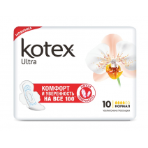 Прокладки гігієнічні Kotex Ultra, нормал, сіточка, 10 штук Прокладки гігієнічні Kotex Ultra, нормал, сіточка, 10 штук