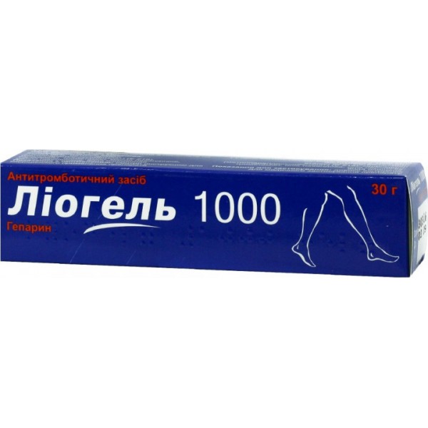 Ліогель 1000 гель д/зовн. заст. по 30 г у тубах