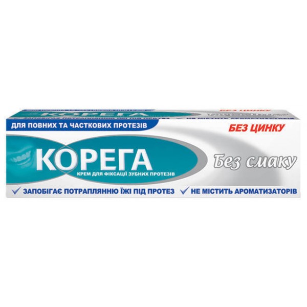Крем Корега (Corega) для фіксації зубних протезів Екстра сильний Нейтральний смак, 40 г