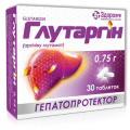 Глутаргін таблетки по 0.75 г №30 (10х3)
