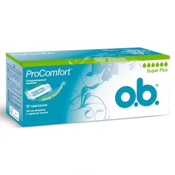 Тампони гігієнічні o.b. ProComfort Super Plus, 16 штук