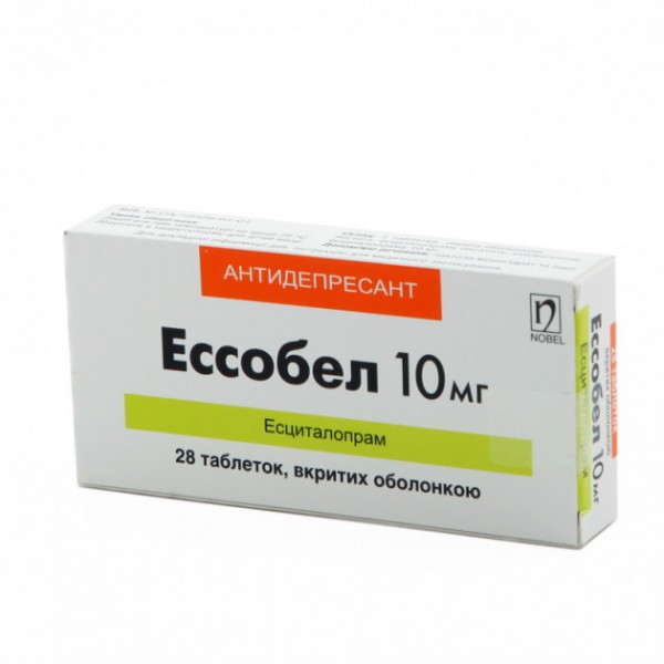 Ессобел таблетки, в/о по 10 мг №28 (14х2)