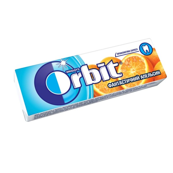 Жувальна гумка Orbit без цукру Фантастичний апельсин, 14 г