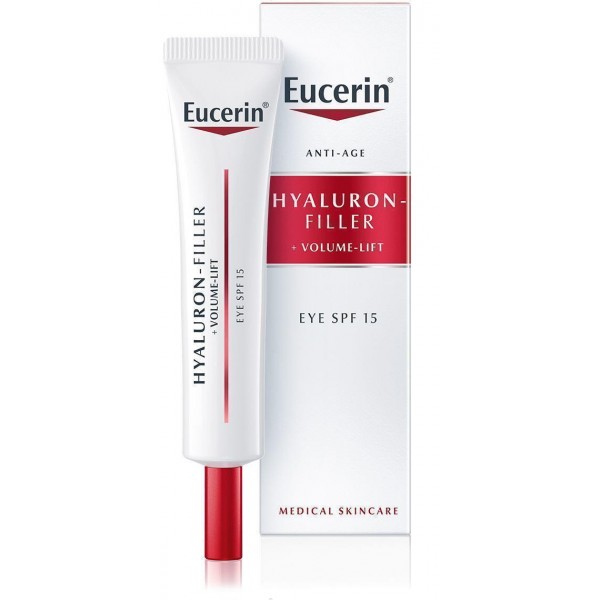 Крем для шкіри навколо очей Eucerin Hyaluron-Filler + Volume-Lift з ліфтинг-ефектом для відновлення