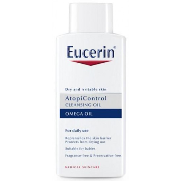 Олія для тіла Eucerin AtopiControl очищуюча для атопічної шкіри, 400 мл