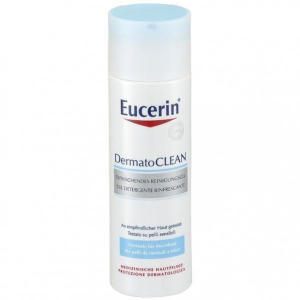 Гель для вмивання Eucerin DermatoClean м’який, очищуючий, для нормальної та комбінованої шкіри, 200м