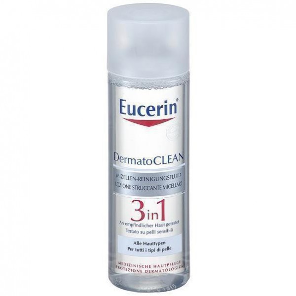 Міцелярний флюїд Eucerin DermatoClean очищуючий  3в1, 200 мл