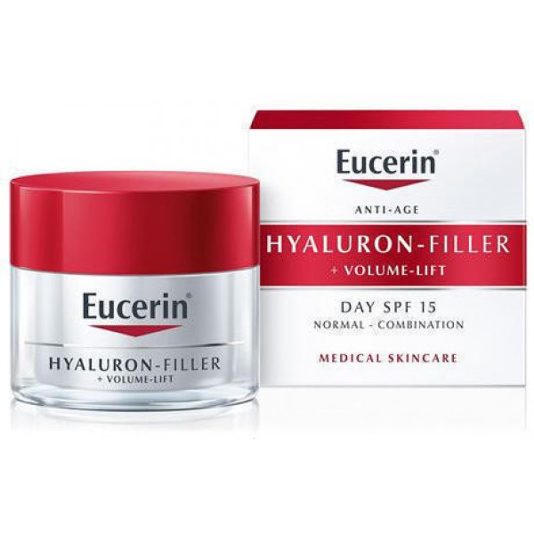 Крем денний Eucerin Hyaluron-Filler + Volume-Lift для відновлення контуру обличчя, 50 мл
