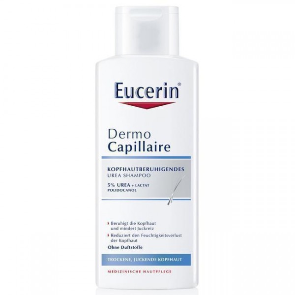 Шампунь Eucerin DermoCapillaire заспокійливий для сухої і подразненої шкіри голови, 250 мл