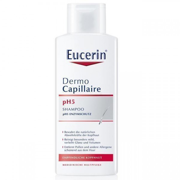 Шампунь Eucerin DermoCapillaire рН5 шампунь для чутливої шкіри голови, 250 мл