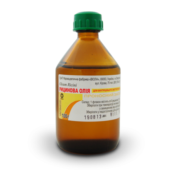 Рицинова олія по 100 г у флак.