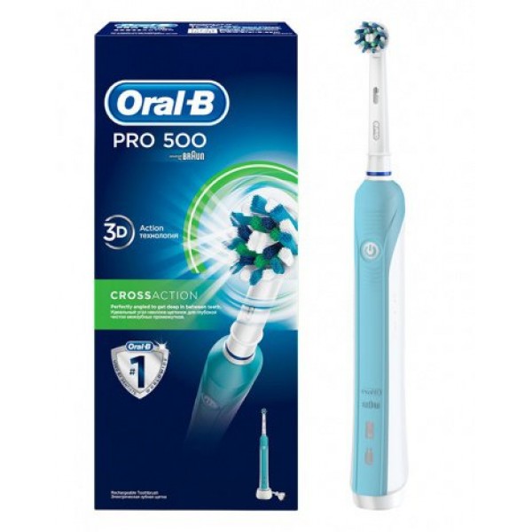Электрическая зубная щетка Oral-B Professional Care 500 СrossAсtion