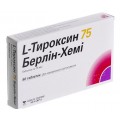 L-тироксин 75 Берлін-Хемі таблетки по 75 мкг №50 (25х2)