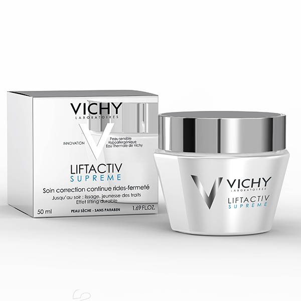 Засіб для обличчя Vichy Liftactiv Supreme тривалої дії: коррекція зморшок та пружність шкіри, для но