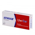 Арифам 1,5 мг/5 мг таблетки з модиф. вивіл. по 1.5 мг/5 мг №30 (15х2)