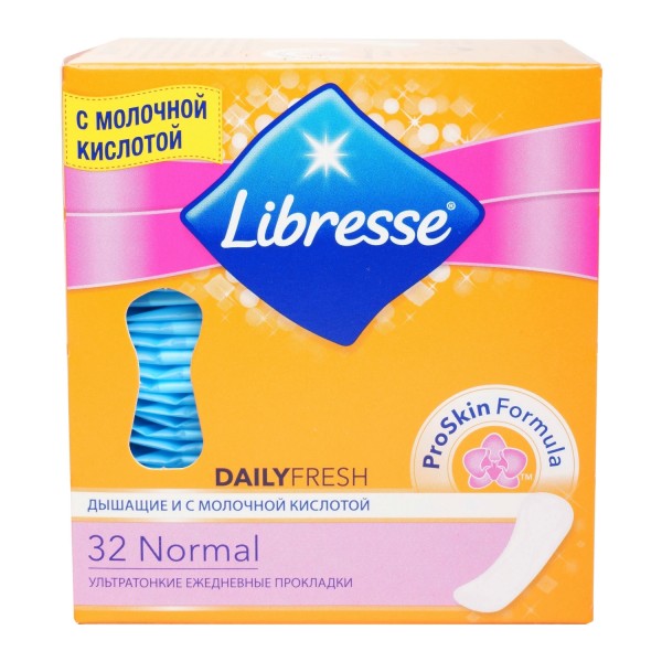 Прокладки щоденні гігієнічні Libresse Dailyfresh Normal, 32 шт