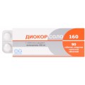Діокор соло 160 таблетки, в/плів. обол. по 160 мг №90 (10х9)