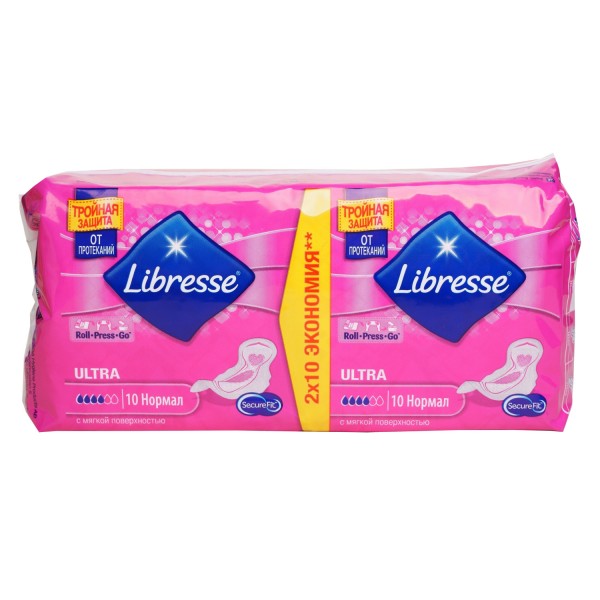 Прокладки гігієнічні Libresse Ultra Normal Soft, 20 шт