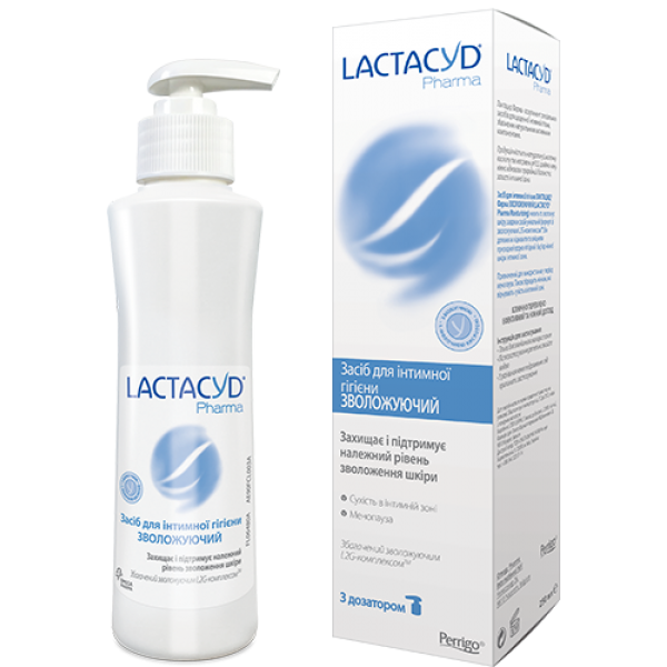 Засіб для інтимної гігієни Lactacyd Pharma Зволожуючий, флакон з дозатором, 250 мл