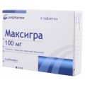 Максігра таблетки, в/плів. обол. по 100 мг №4