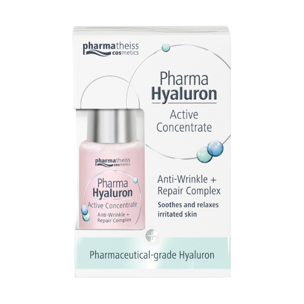 Сироватка Pharma Hyaluron активна проти зморшок, для відновлення чутливої шкіри, 13 мл