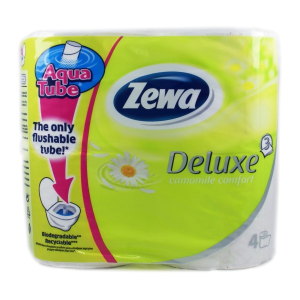 Zewa Deluxе туалетний папір 3-х ш, 4 рул. Ромашка