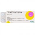 Глімепірид-Тева таблетки по 4 мг №30 (10х3)