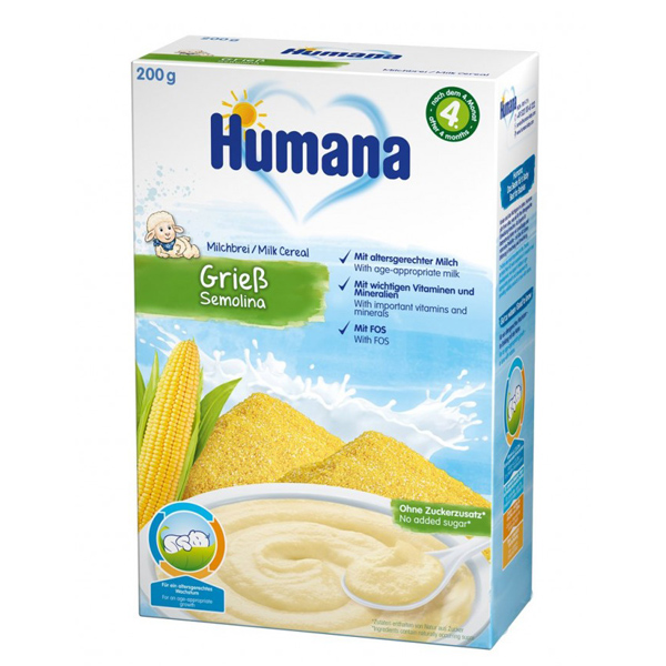 Суха молочна каша Humana кукурудзяна для дітей з 6 місяців, 200 г