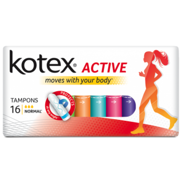 Тампони гігієнічні Kotex Active Normal, 16 штук