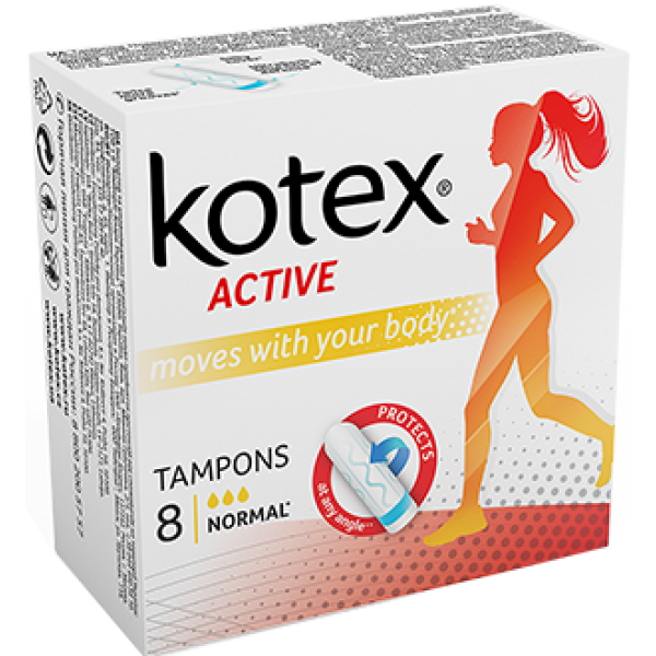 Тампони гігієнічні Kotex Active Normal, 8 штук