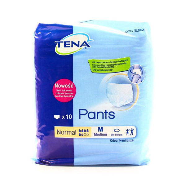 Підгузки-трусики для дорослих Tena Pants Normal Medium, 10 штук