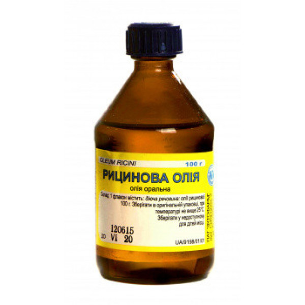 Рицинова олія ор. по 100 г у флак.