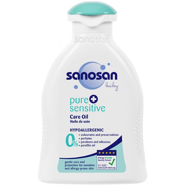 Sanosan pure & sensitive Детский гипоалерг масло для чувст, кожи (pure+sensitive)