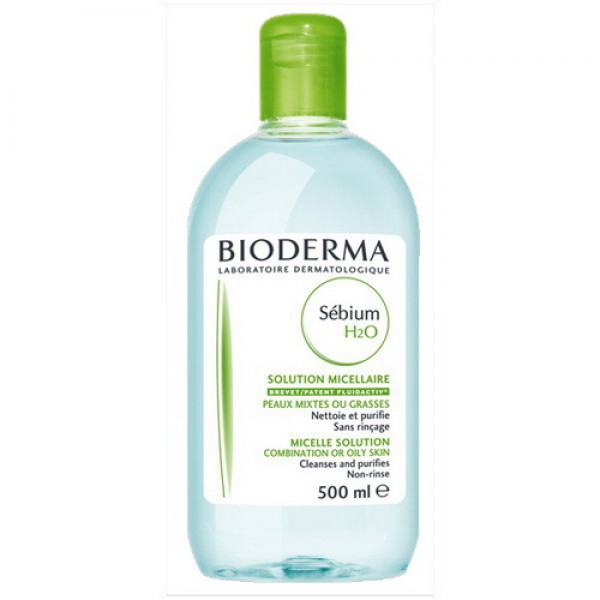 Лосьйон міцелярний Bioderma Себіум Н2О для обличчя, для чутливої шкіри, 500 мл