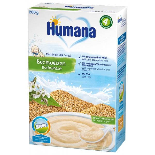 Суха молочна каша Humana гречана для дітей з 6 місяців, 200 г