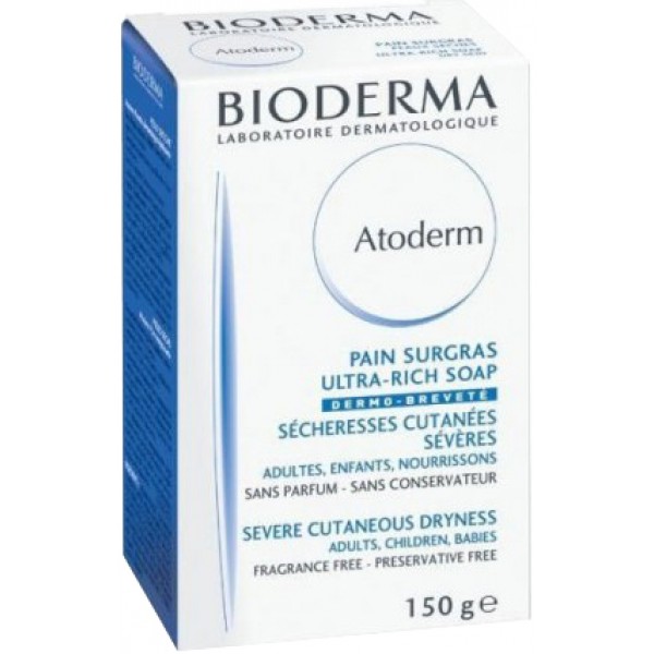 Мило тверде Bioderma Atoderm Intensive очищуюче, для сухої чутливої шкіри, 150 г