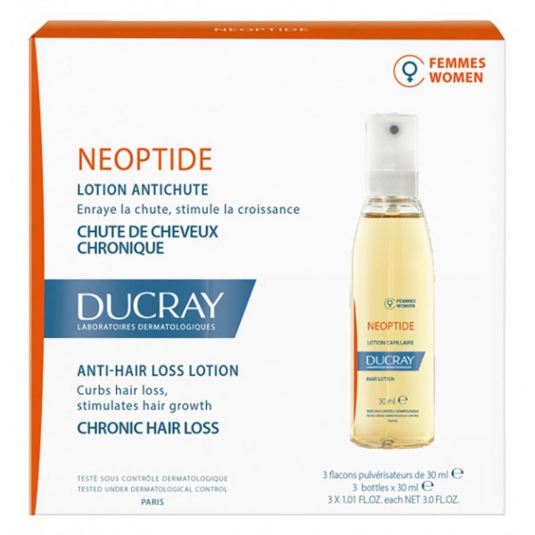 Лосьйон Ducray Neoptide, стимулюючий, проти хронічного випадання волосся, 3х30 мл
