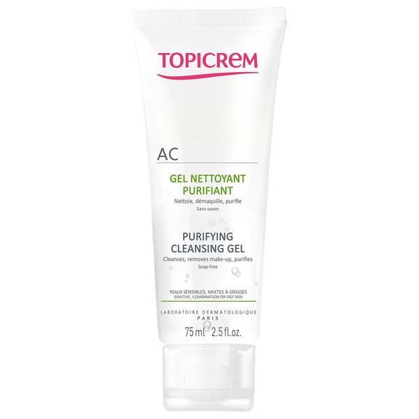 Гель Topicrem AC очищуючий себорегулюючий, 75 мл