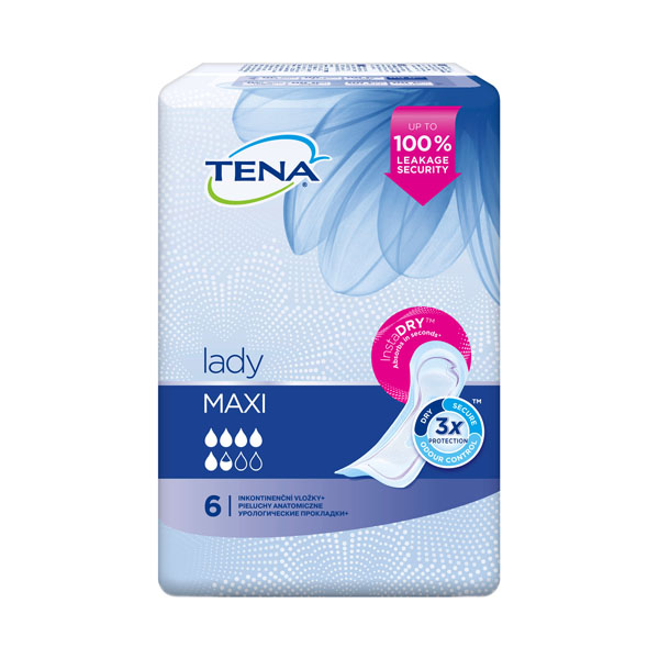 Прокладки урологічні Tena Lady Maxi Insta Dry, 6 штук