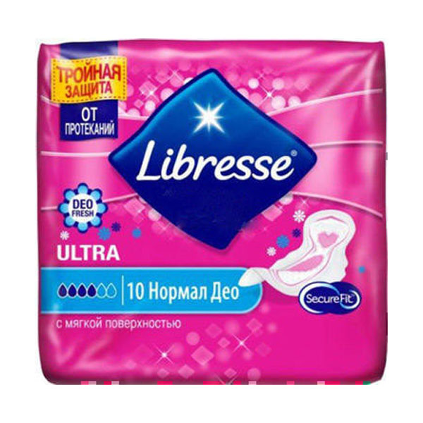 Прокладки гігієнічні Libresse Ultra Normal Soft Deo, 10 шт