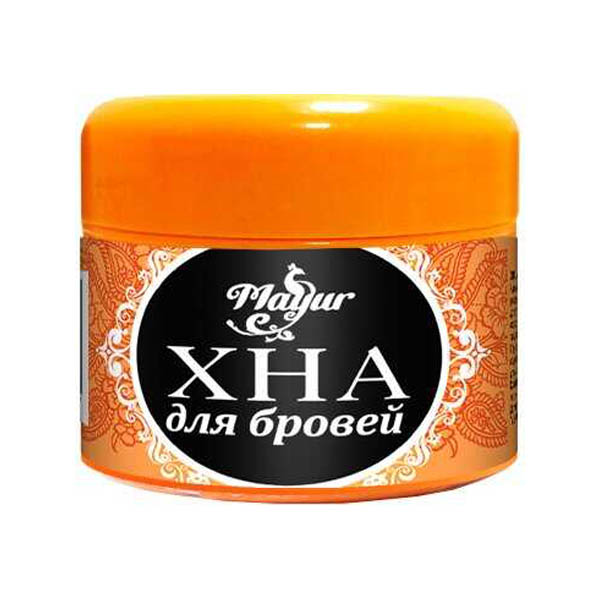 Хна порошкова Mayur для брів чорна 10г
