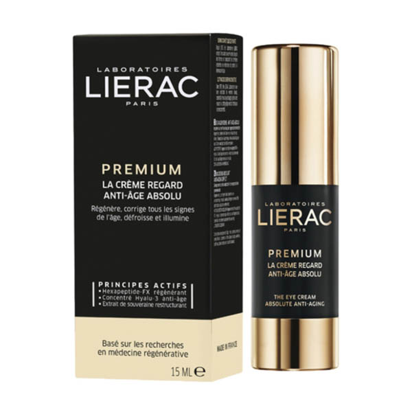 Крем для контуру очей Lierac Premium антивіковий, комплексної дії, 15 мл